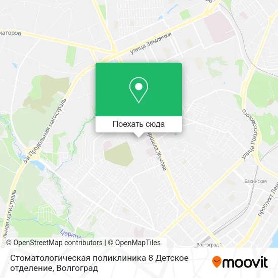Карта Стоматологическая поликлиника 8 Детское отделение
