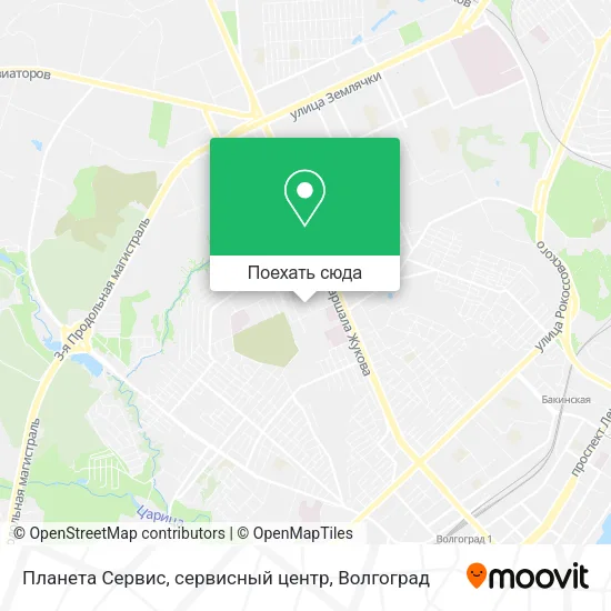 Карта Планета Сервис, сервисный центр