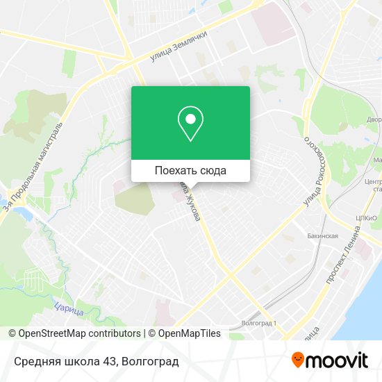 Карта Средняя школа 43