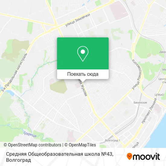 Карта Средняя Общеобразовательная школа №43