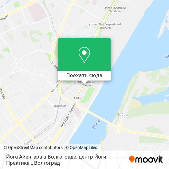 Карта Йога Айенгара в Волгограде. центр Йоги Практика .