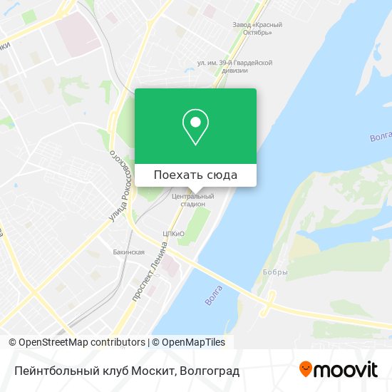 Карта Пейнтбольный клуб Москит