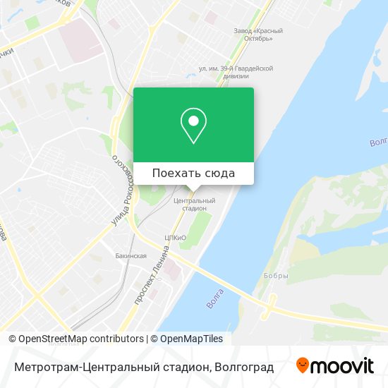 Карта Метротрам-Центральный стадион