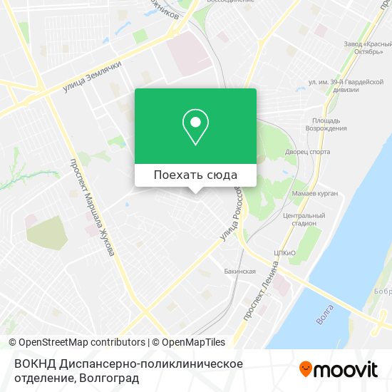 Карта ВОКНД Диспансерно-поликлиническое отделение