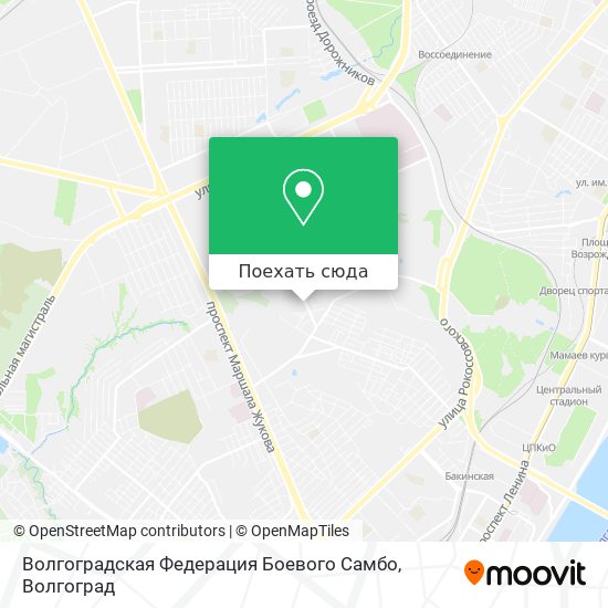 Карта Волгоградская Федерация Боевого Самбо