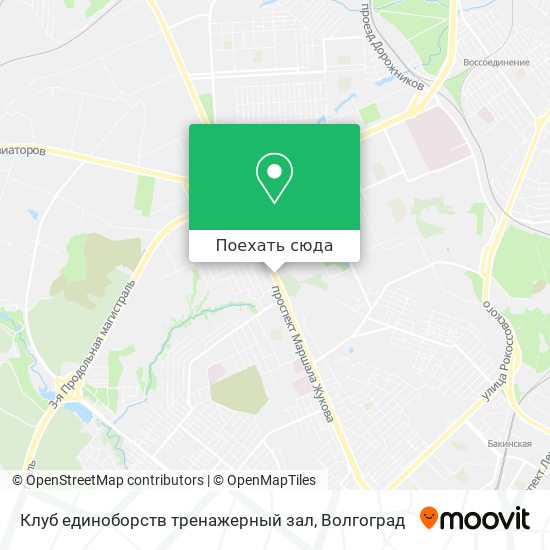Карта Клуб единоборств тренажерный зал