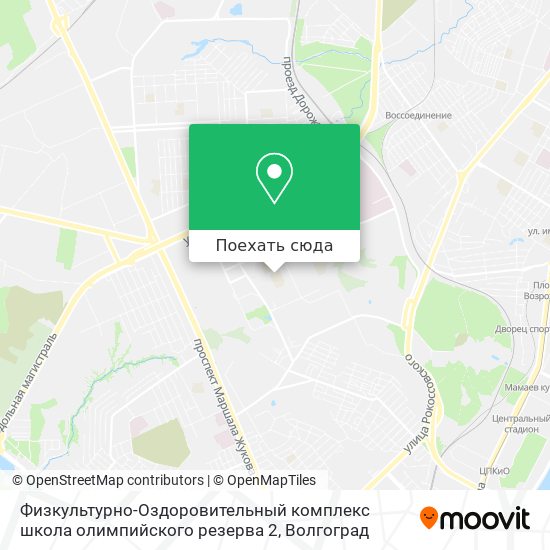 Карта Физкультурно-Оздоровительный комплекс школа олимпийского резерва 2