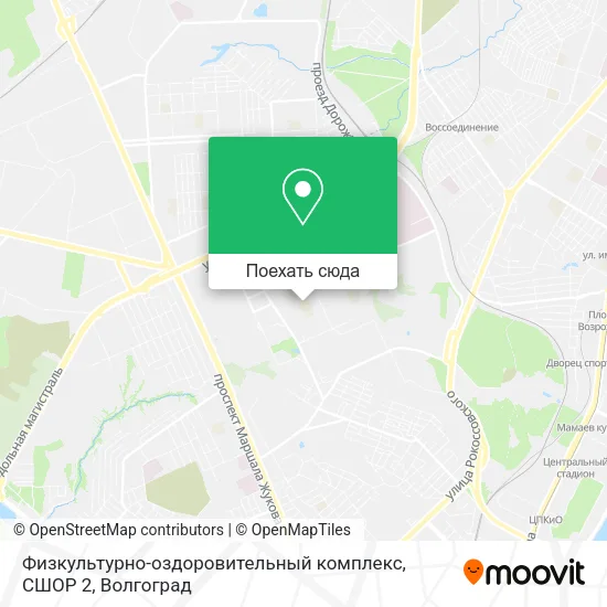 Карта Физкультурно-оздоровительный комплекс, СШОР 2