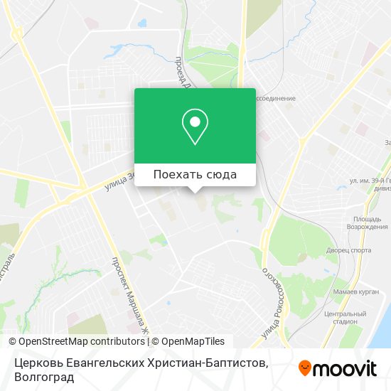 Карта Церковь Евангельских Христиан-Баптистов