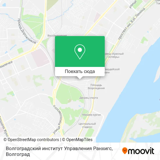 Карта Волгоградский институт Управления Ранхигс