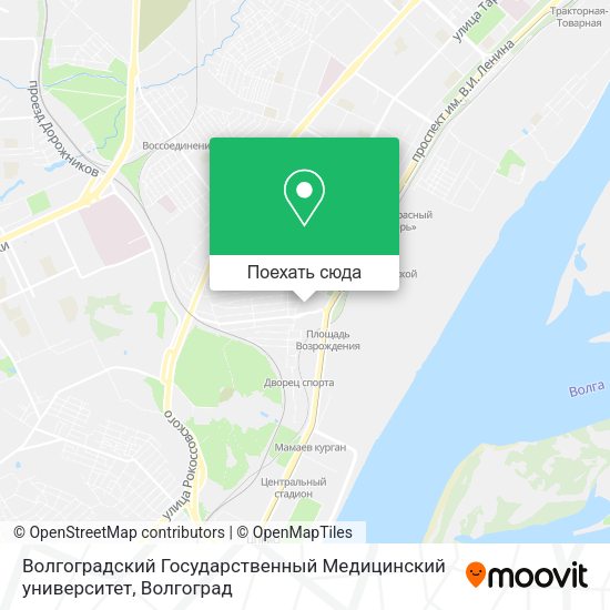 Карта Волгоградский Государственный Медицинский университет