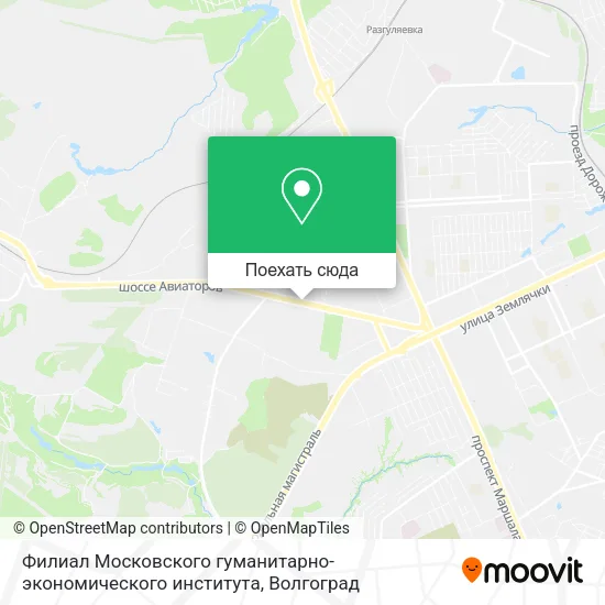 Карта Филиал Московского гуманитарно-экономического института