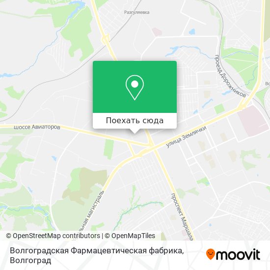 Карта Волгоградская Фармацевтическая фабрика