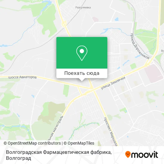 Карта Волгоградская Фармацевтическая фабрика