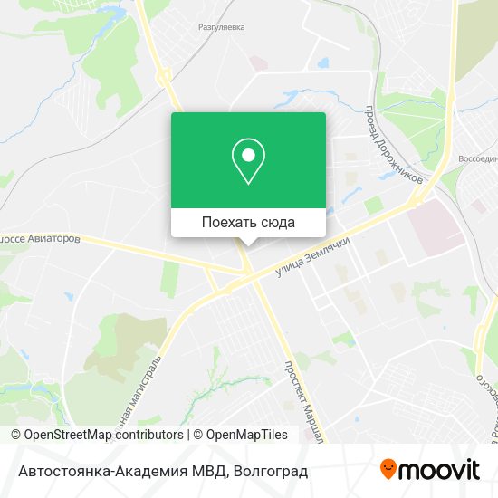 Карта Автостоянка-Академия МВД