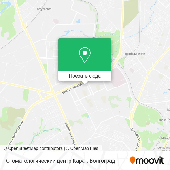Карта Стоматологический центр Карат