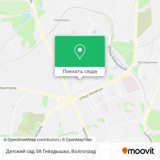Карта Детский сад 58 Гнёздышко