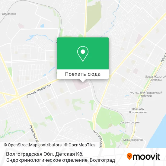 Карта Волгоградская Обл. Детская Кб. Эндокринологическое отделение