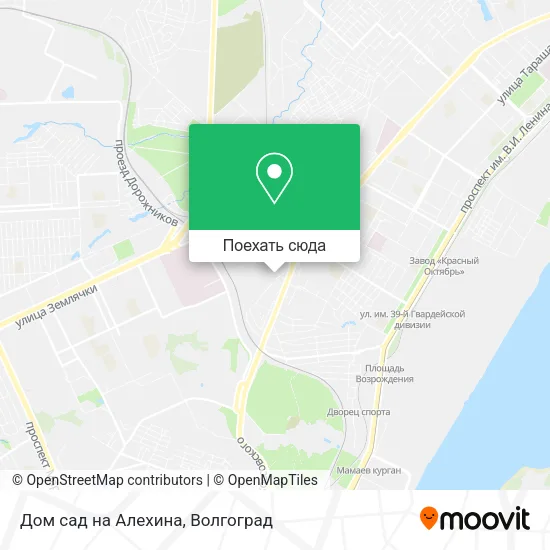 Карта Дом сад на Алехина