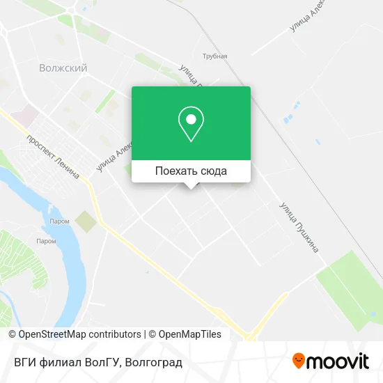 Карта ВГИ филиал ВолГУ