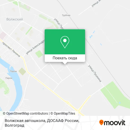 Карта Волжская автошкола, ДОСААФ России