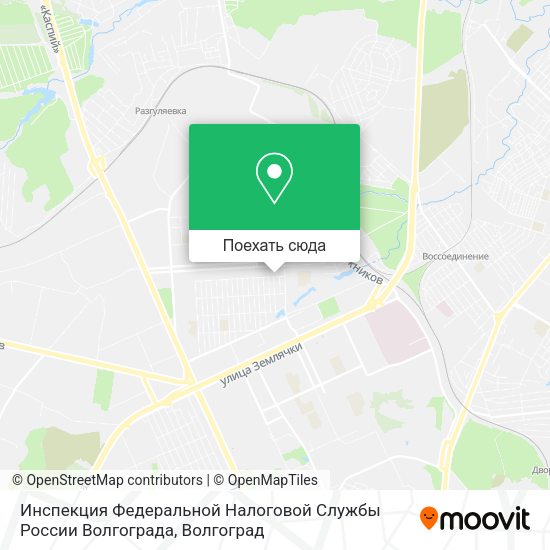 Карта Инспекция Федеральной Налоговой Службы России Волгограда
