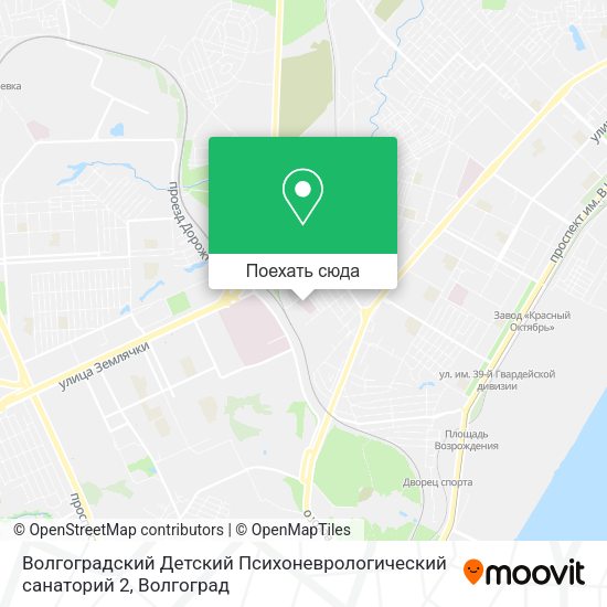Карта Волгоградский Детский Психоневрологический санаторий 2