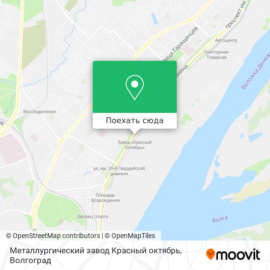 Карта Металлургический завод Красный октябрь