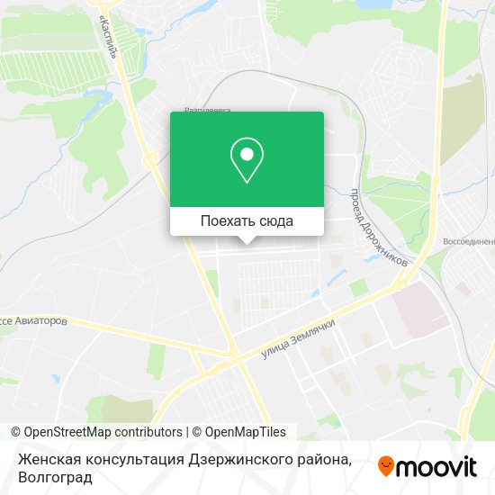 Карта Женская консультация Дзержинского района