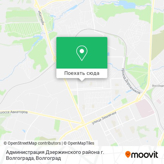 Карта Администрация Дзержинского района г. Волгограда