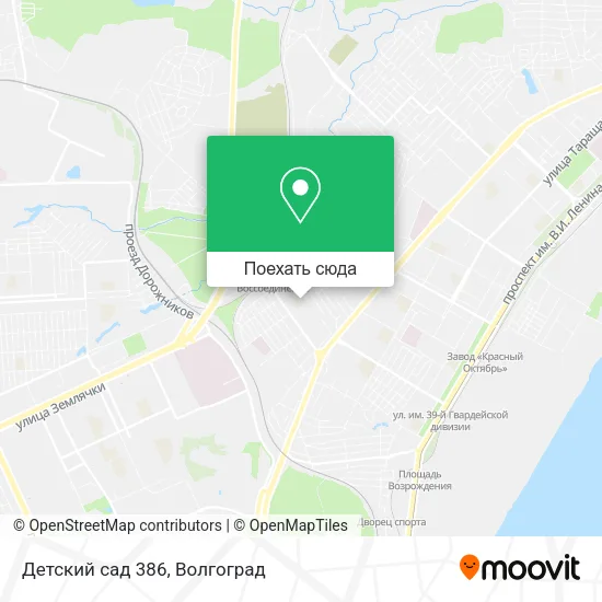 Карта Детский сад 386