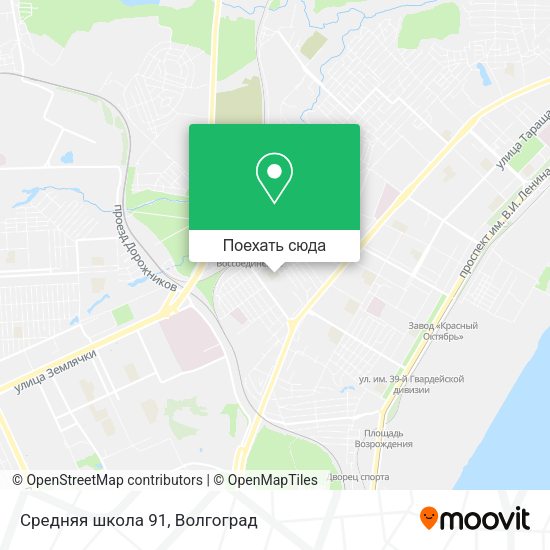 Карта Средняя школа 91