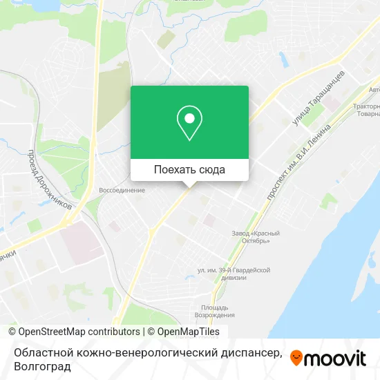 Карта Областной кожно-венерологический диспансер