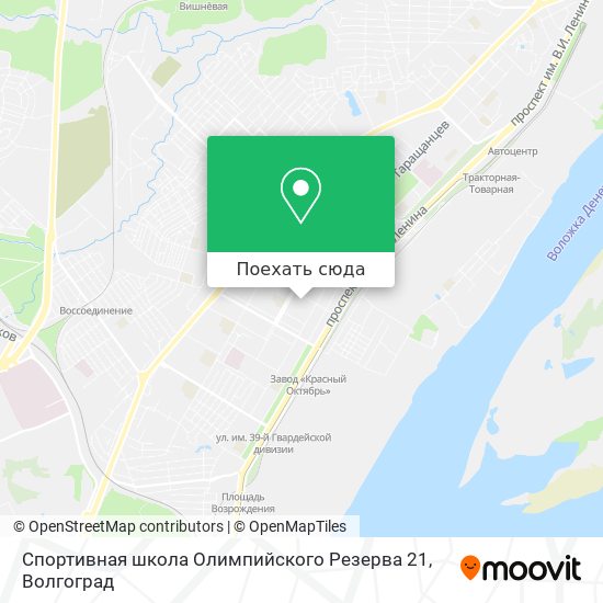 Карта Спортивная школа Олимпийского Резерва 21