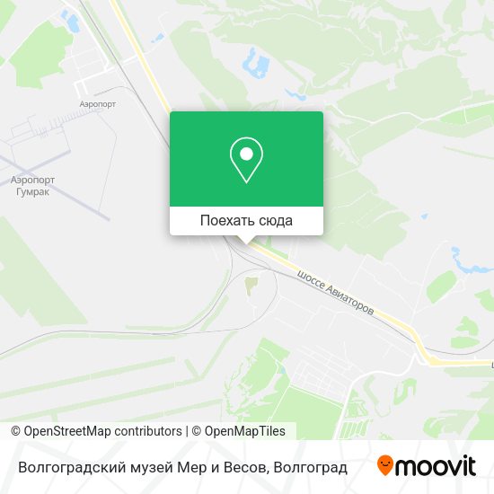 Карта Волгоградский музей Мер и Весов