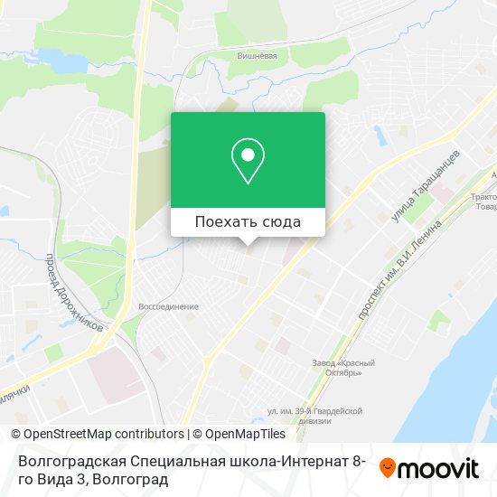 Карта Волгоградская Специальная школа-Интернат 8-го Вида 3