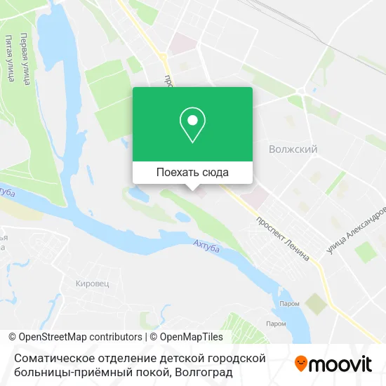 Карта Соматическое отделение детской городской больницы-приёмный покой