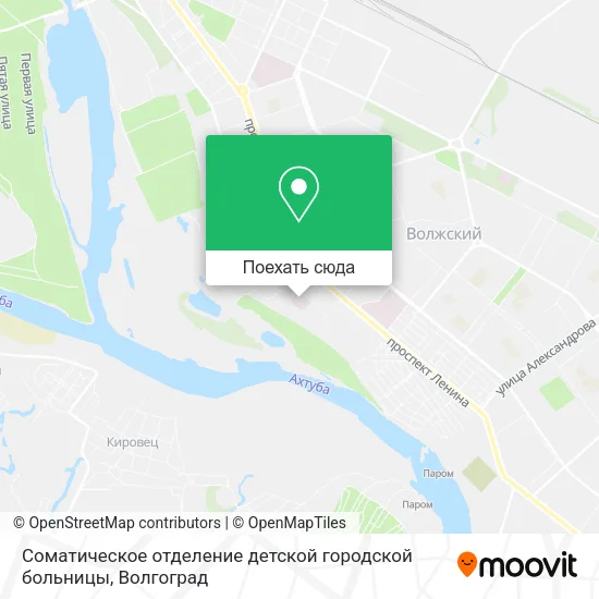 Карта Соматическое отделение детской городской больницы