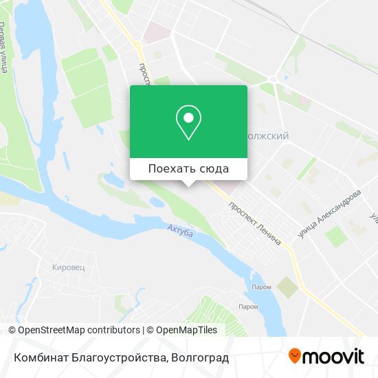 Карта Комбинат Благоустройства