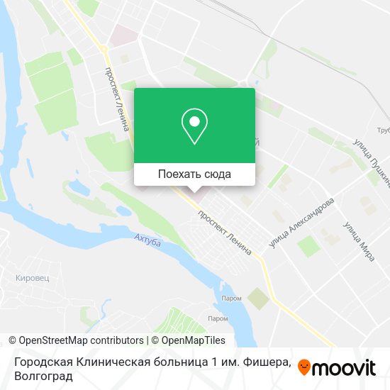 Карта Городская Клиническая больница 1 им. Фишера