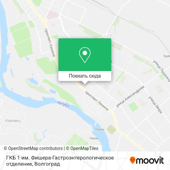Карта ГКБ 1 им. Фишера-Гастроэнтерологическое отделение