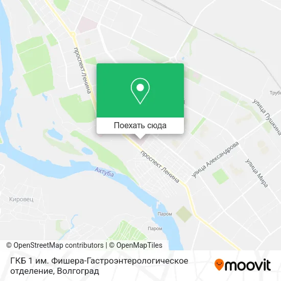 Карта ГКБ 1 им. Фишера-Гастроэнтерологическое отделение
