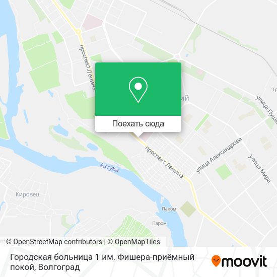 Карта Городская больница 1 им. Фишера-приёмный покой