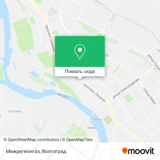 Карта Межрегионгаз
