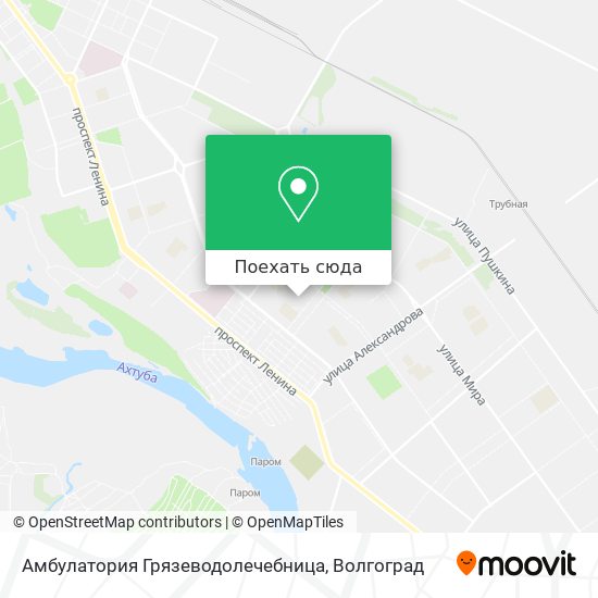 Карта Амбулатория Грязеводолечебница