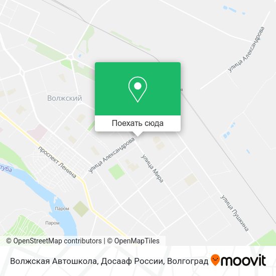 Карта Волжская Автошкола, Досааф России
