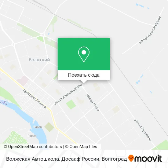Карта Волжская Автошкола, Досааф России
