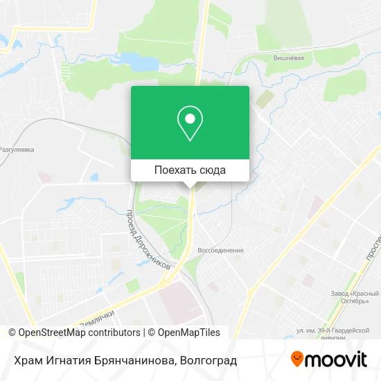 Карта Храм Игнатия Брянчанинова