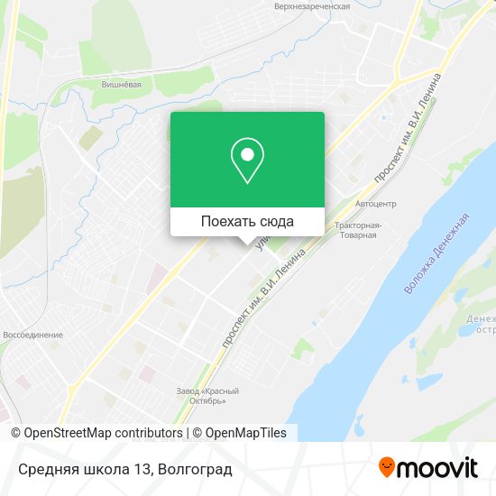 Карта Средняя школа 13
