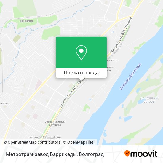 Карта Метротрам-завод Баррикады